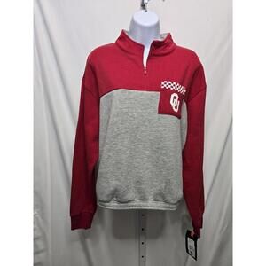 Fanatics Women’s University of Oklahoma Sideline to Sideline Cropped 1/4-Zip L